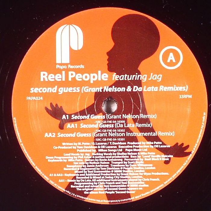 REEL PEOPLE feat JAG - Second Guess (Grant Nelson & Da Lata remixes)