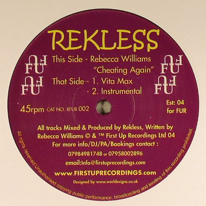 REKLESS/REBECCA WILLIAMS - Cheating Again