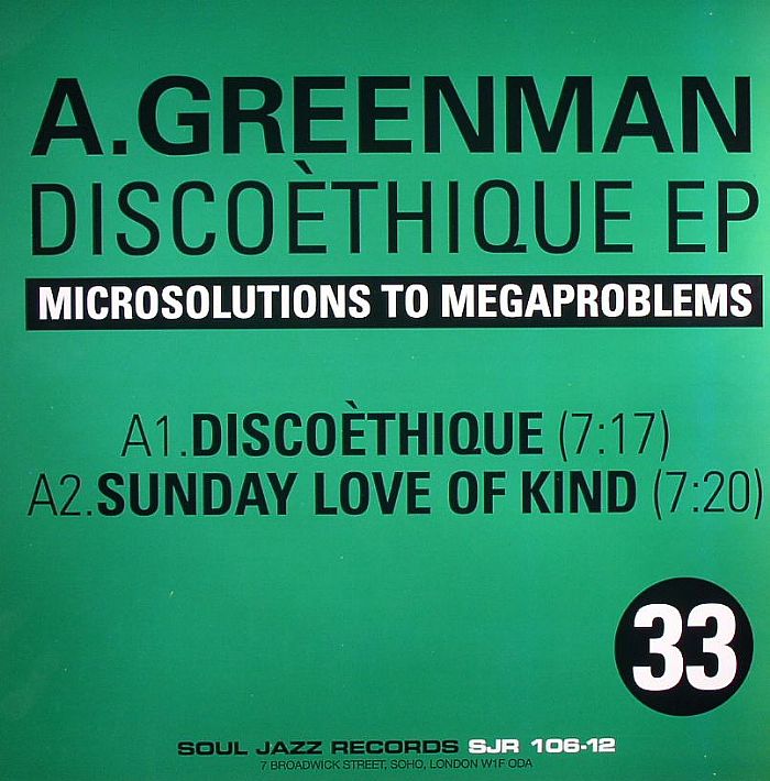 GREENMAN, A - Discotheque EP