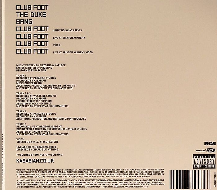 KASABIAN - Club Foot