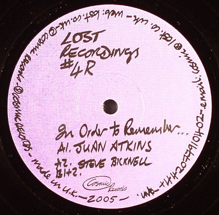 BICKNELL, Steve/JUAN ATKINS - In Order To Remember