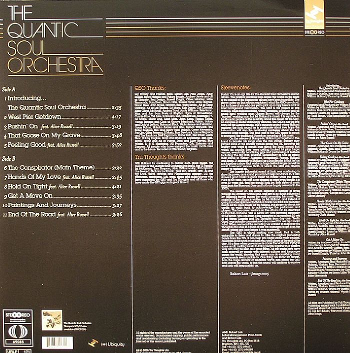 QUANTIC SOUL ORCHESTRA, The - Pushin On
