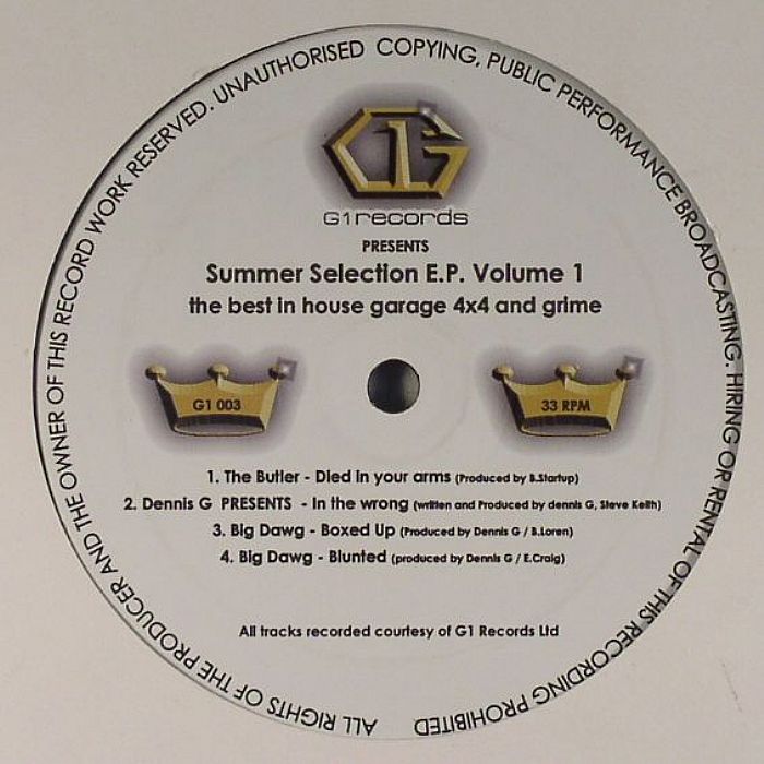 BUTLER, The/DENNIS G/BIG DAWG - Summer Selection EP: Volume 1
