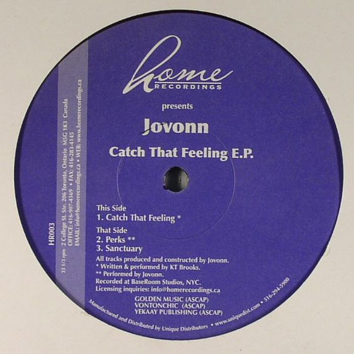 JOVONN - Catch That Feeling EP