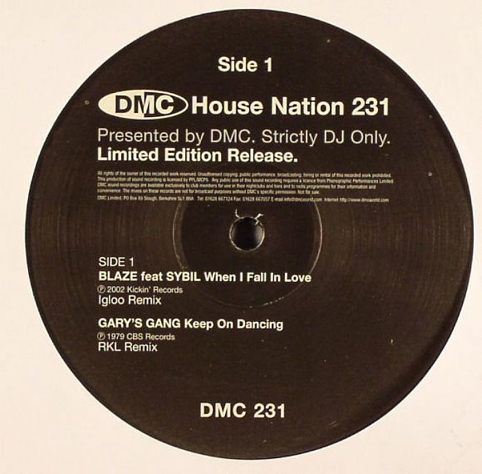 BLAZE/GARY'S GANG/MADONNA vs THRILLSEEKERS - DMC House Nation 231 (For Working DJs Only)