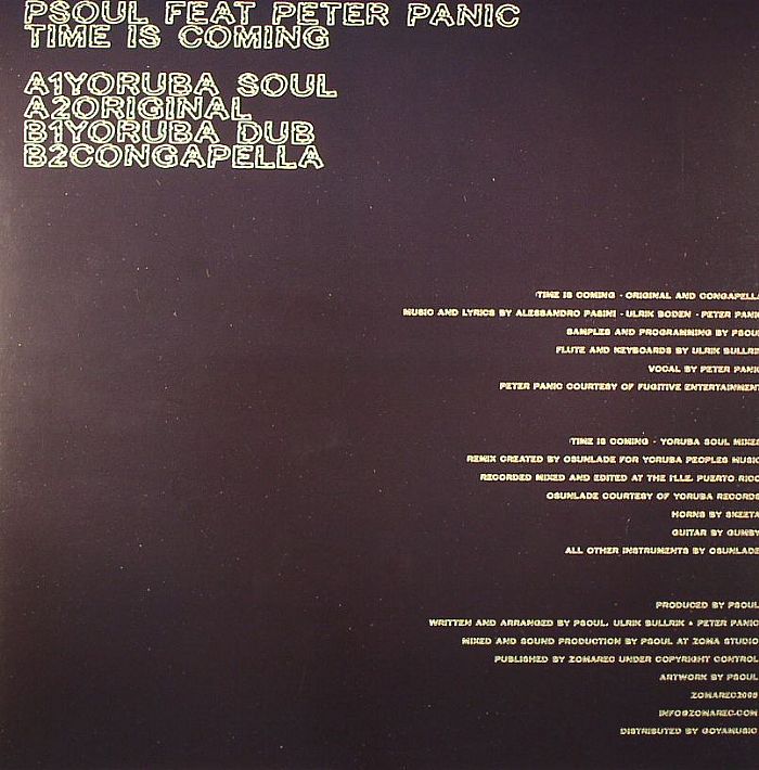 P SOUL feat PETER PANIC - Time Is Coming