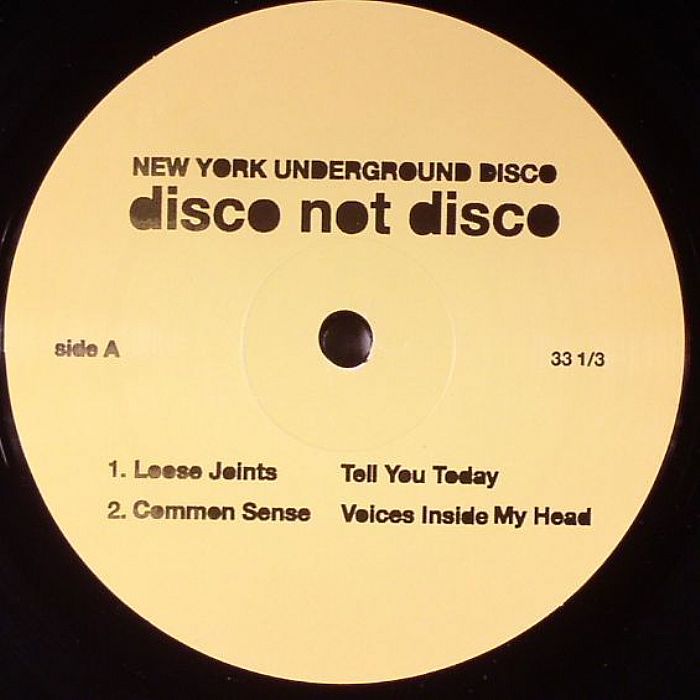 DISCO NOT DISCO - New York Underground Disco