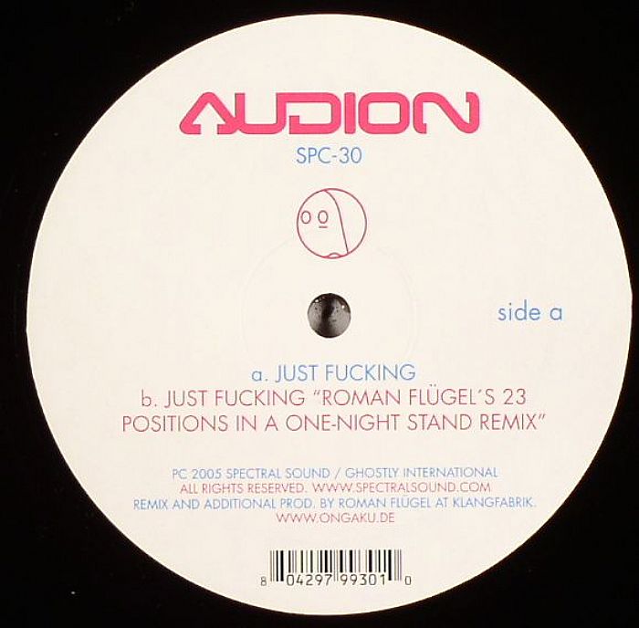 Audion – Just Fucking vinyl cover