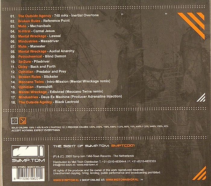 VARIOUS - A Nightmare Outdoor: Symp.Toms Vol 1 (The Darkcore & Industrial Edition)