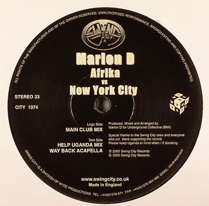 africa vs new york city (warehouse find, slight sleeve wear)