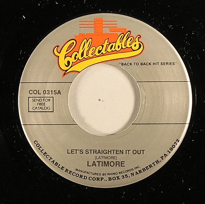 LATIMORE/TIMMY THOMAS - Let's Straighten It Out/Why Can't We Live Together