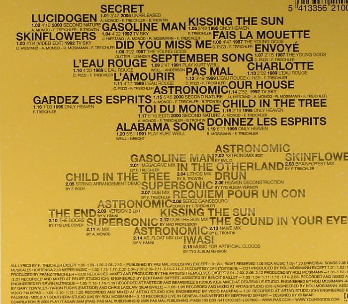YOUNG GODS, The - XXY Twenty Years 1985-2005