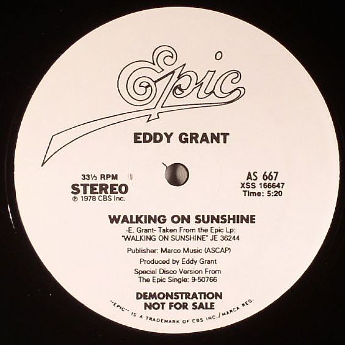 GRANT, Eddy - Walking On Sunshine