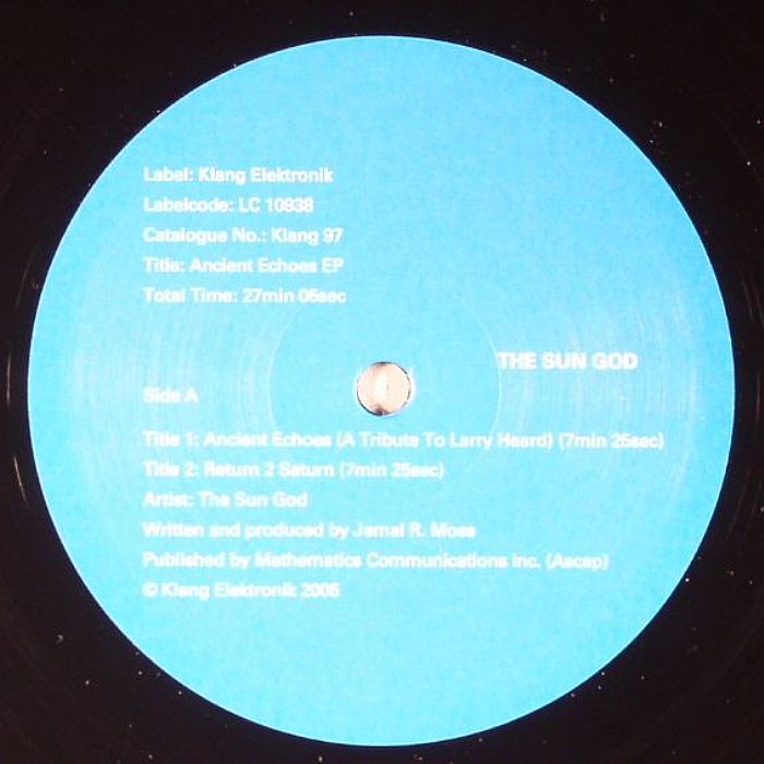 SUN GOD, The - Ancient Echoes EP (warehouse find)