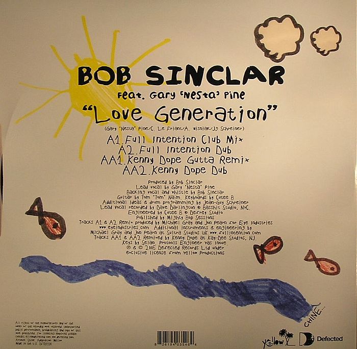 Bob SINCLAR feat GARY NESTA PINE Love Generation (remixes ...