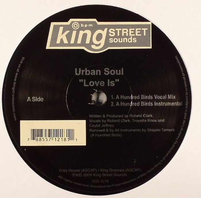Urban Soul – Love Is vinyl cover