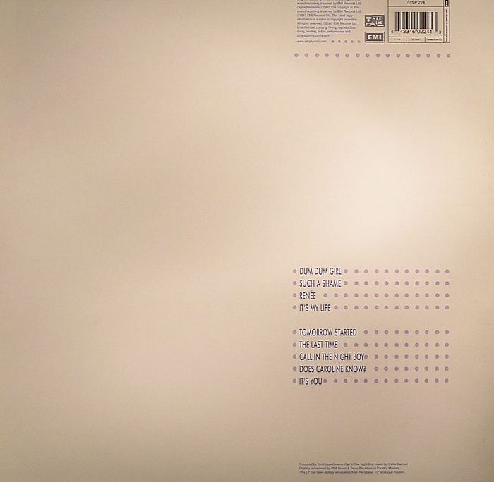 TALK TALK - Its My Life