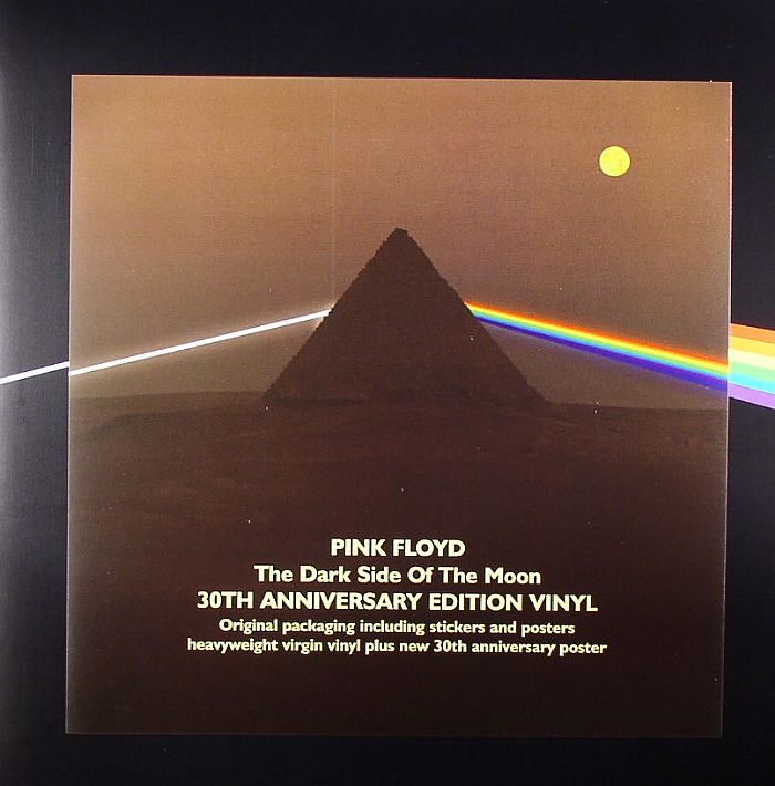 PINK FLOYD - The Dark Side Of The Moon: 30th Anniversary Edition Vinyl (original packaging including stickers & posters, heavyweight virgin vinyl + new 30th anniversary poster)