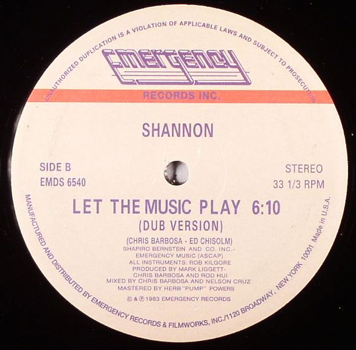SHANNON - Let The Music Play
