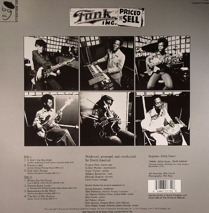 FUNK INC Priced To Sell Vinyl at Juno Records.