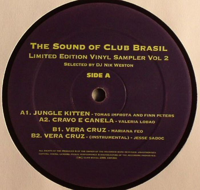 IMPROTA, Tomas & FINN PETERS/VALERIA LOBAO/MARIANA FEO/JESSE SADOC - The Sound Of Club Brasil -Limited Edition Sampler Vol 2-Selected by DJ Nik Weston