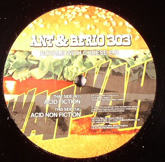 ANT & BERIO 303 - Royale With Cheese EP