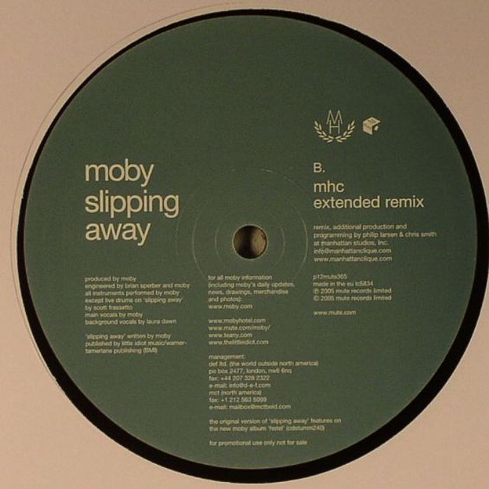 MOBY Slipping Away vinyl at Juno Records.