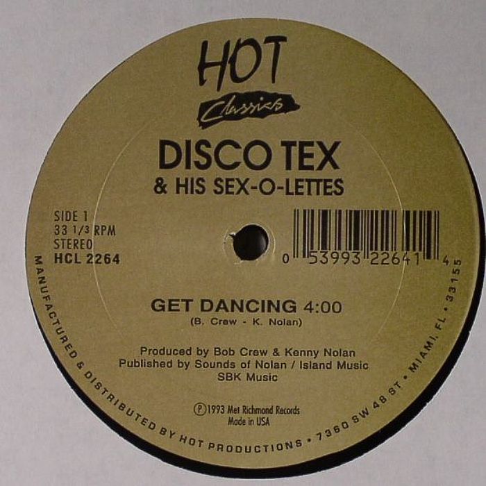 DISCO TEX & HIS SEX-O-LETTES/NEW YORK CITY - Get Dancing