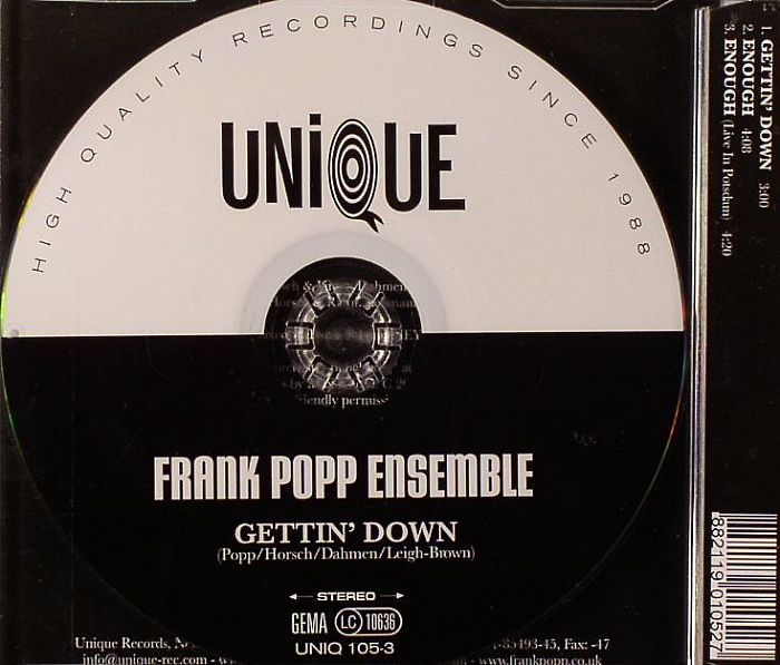 FRANK POPP ENSEMBLE, The - Gettin' Down
