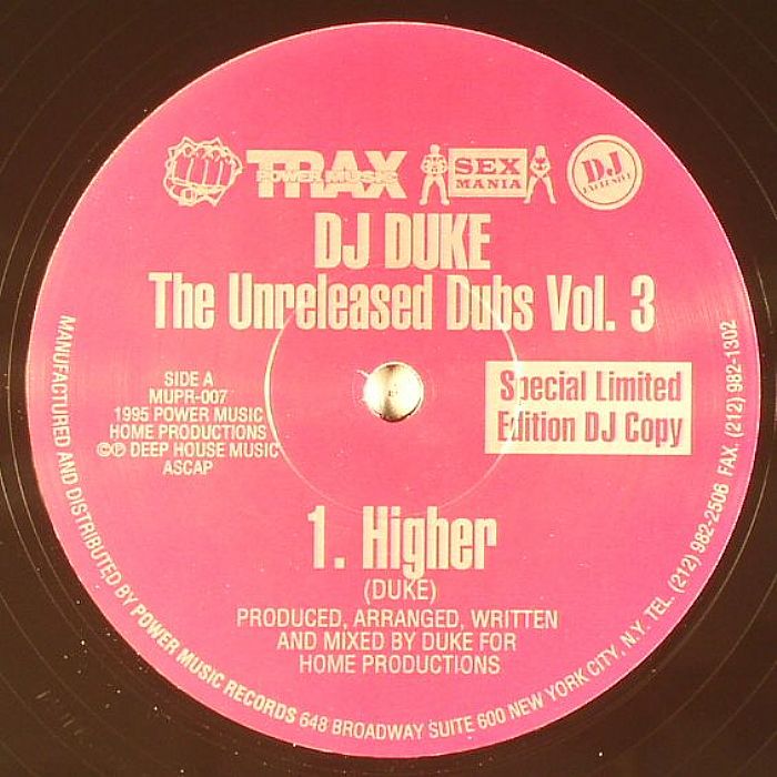 DJ DUKE - The Unreleased Dubs Vol 3