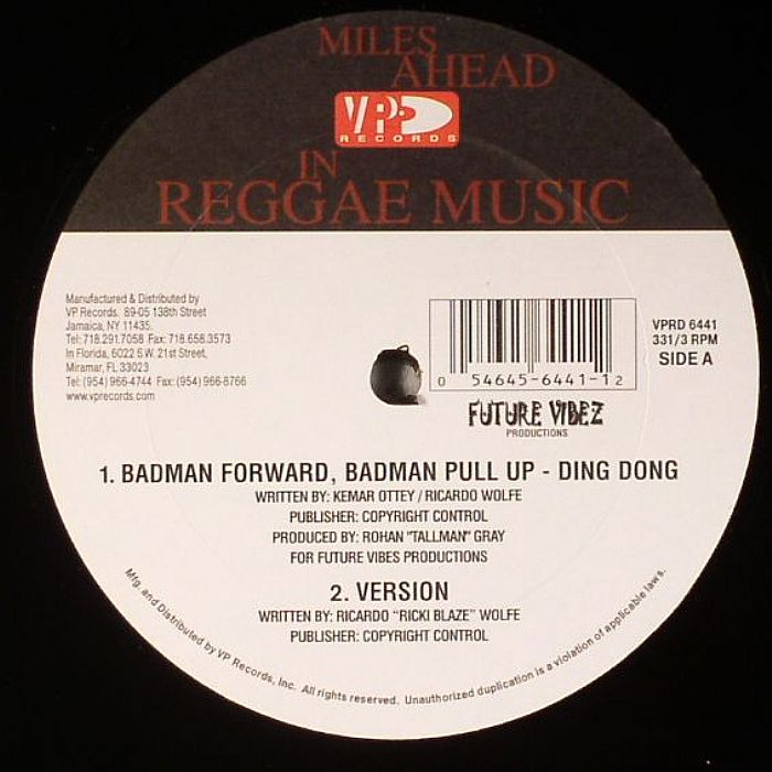 DING DONG - Badman Forward, Badman Pull Up (Badman Forward Riddim)
