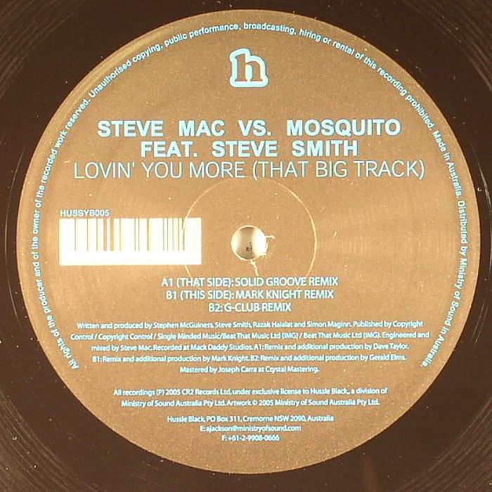 MAC, Steve vs MOSQUITO feat STEVE SMITH - Lovin' You More (That Big Track)