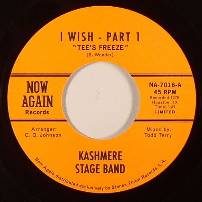 KASHMERE STAGE BAND - I Wish (Parts 1 & 2) (Todd Terry remixes)