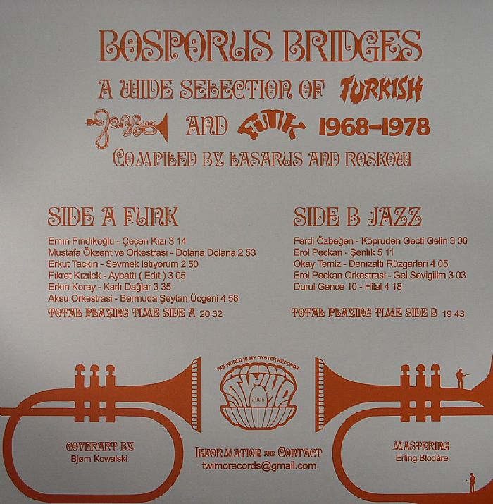 LASARUS/ROSKOW/VARIOUS - Bosporus Bridges: A Wide Selection Of Turkish Jazz & Funk 1968-1978