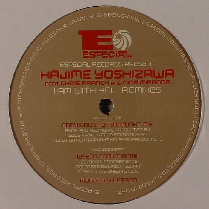 YOSHIZAWA, Hajime feat CHRIS FRANCK/NINA MIRANDA - I Am With You (remixes )
