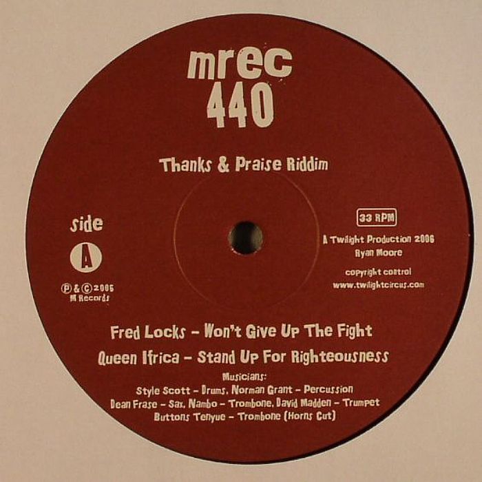 LOCKS, Fred/QUEEN IFRICA/MATICS HORNS/TWILIGHT CREW - Thanks & Praise Riddim