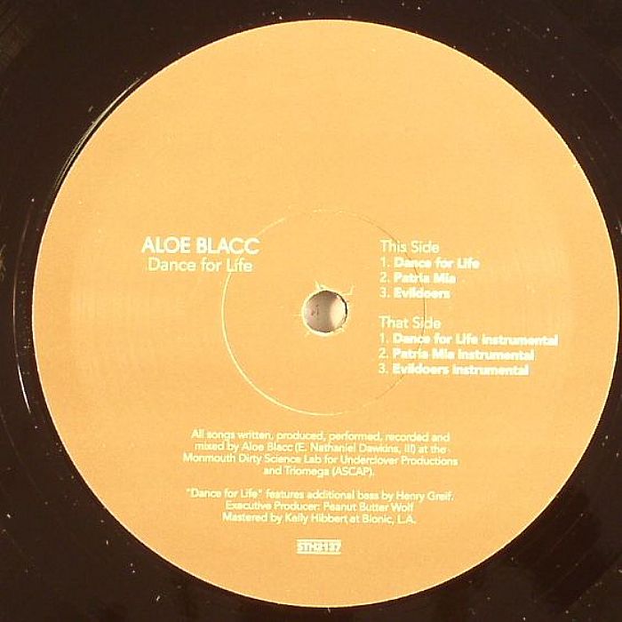 Aloe Blacc – Dance For Life vinyl cover