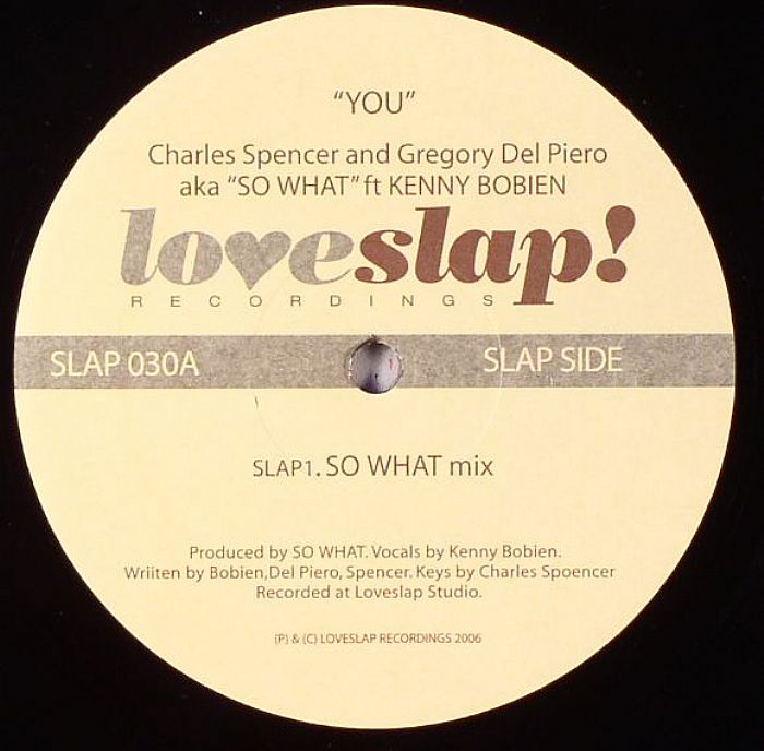CHARLES S/GREGORY DEL PIERO aka "SO WHAT" feat KENNY BOBIEN - You