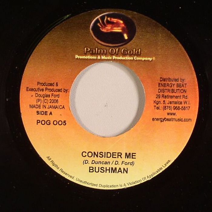 BUSHMAN/ISLANDERS - Consider Me