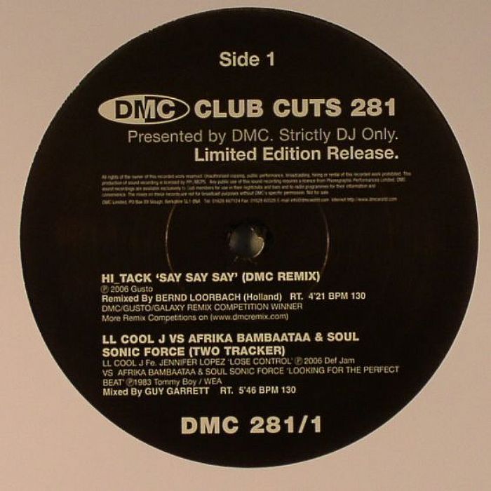 HI TACK/LL COOL J vs AFRIKA BAMBAATAA & SOUL SONIC FORCE/FULL INTENTION/CAESARS vs TONE LOC - Club Cuts 281 (For Working DJs Only)