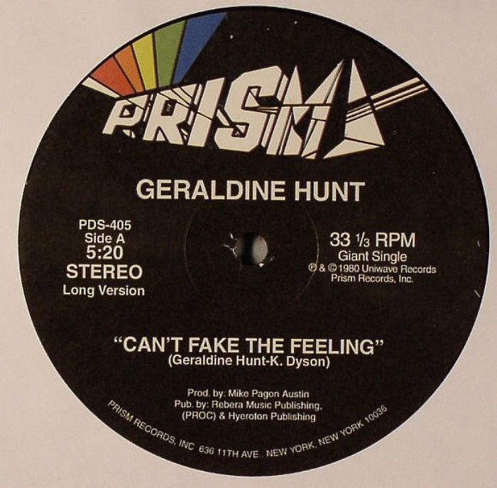 HUNT, Geraldine - Can't Fake The Feeling