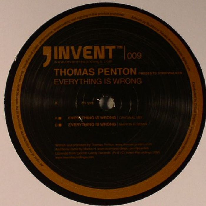 PENTON, Thomas - Everything Is Wrong