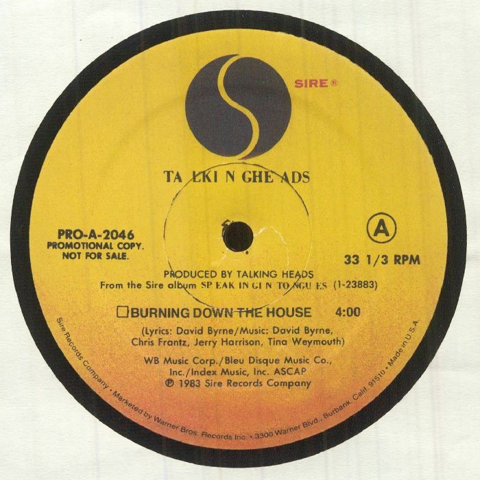 TALKING HEADS Burning Down The House