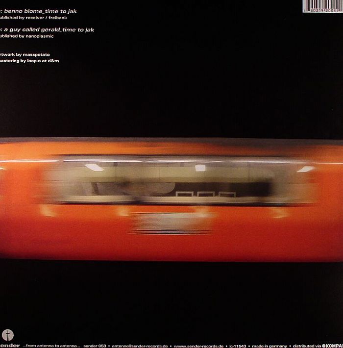Benno Blome / A Guy Called Gerald - Time To Jak Benno Blome / A Guy Called Gerald - Time To Jak