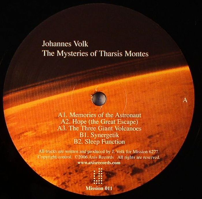 VOLK, Johannes - The Mysteries Of Tharsis Montes
