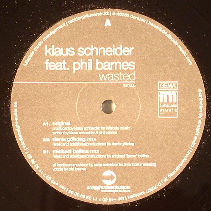 SCHNEIDER, Klaus feat PHIL BARNES - Wasted