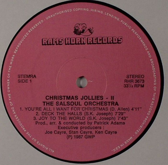 SALSOUL ORCHESTRA, The - Christmas Jollies Vol 2