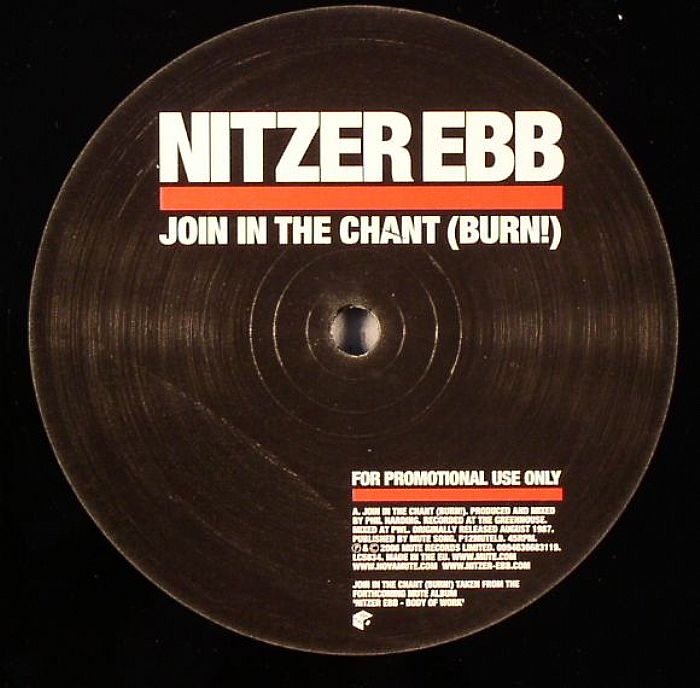 Nitzer Ebb – Join In The Chant (Burn!) vinyl cover