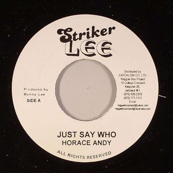 ANDY, Horace/JAH STITCH - Just Say Who