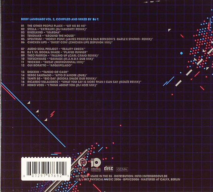 DJ T/VARIOUS - Body Language Vol 2